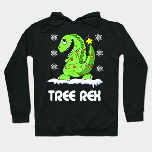 Tree Rex Christmas Tree Hoodie